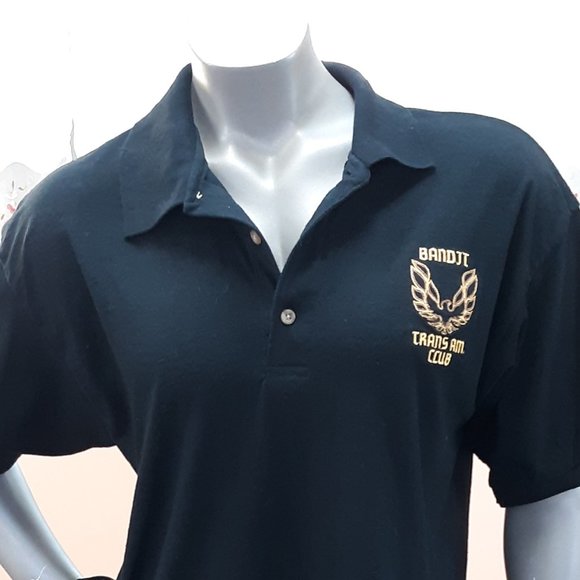 Bandit Trans Am Club Black & Gold Polo Shirts - Picture 2 of 6
